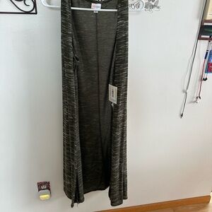 LuLaRoe Olive Green Open Front Cardigan